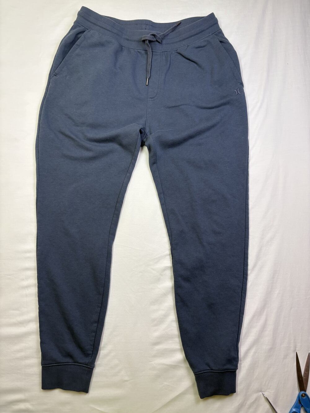 Hurley Men’s Jogger Sweatpants Size XL Blue Fleece Drawstring Cuffed